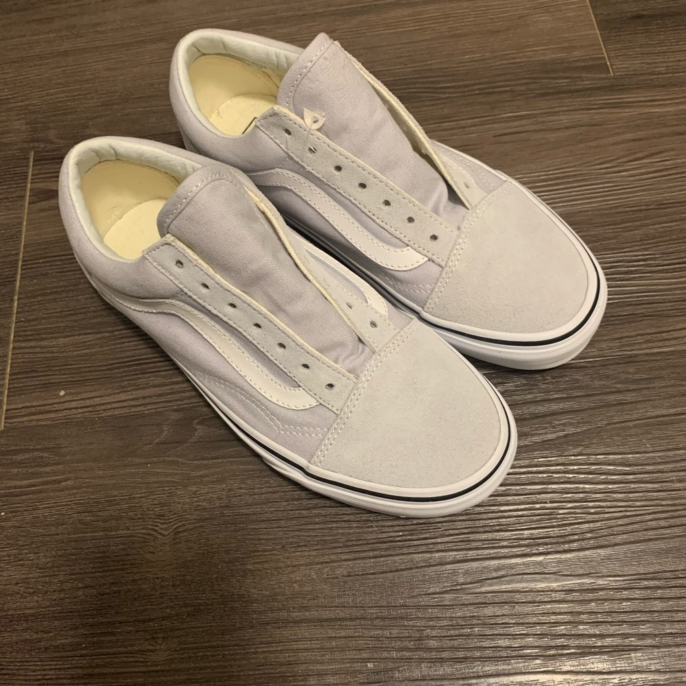 Vans Classic Old Skool Ballad Blue/ True White Suede Sneaker Shoes Size 6.5
